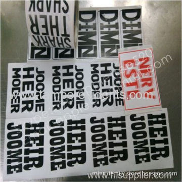 Custom 10x10cm Eggshell Stickers Printed With Black Texts,big Size Eggshell Sticker With Strong Adhesive 